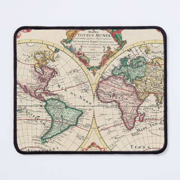 Item preview, Vintage Totius Mundi World Map, Office Decor  designed and sold by QpetStyle.