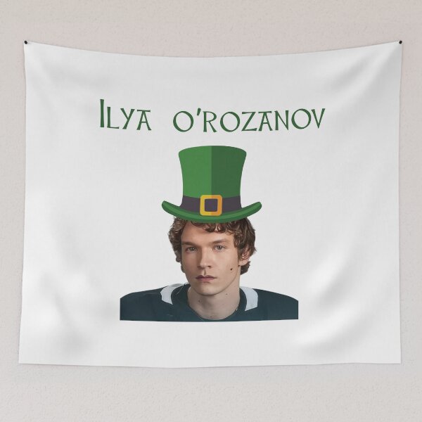 Item preview, Ilya Rozanov St Patrick’s Day Hockey Lucky Hat  designed and sold by EdificaturasArt.