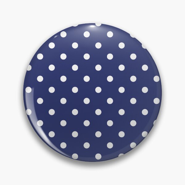 Item preview, White Polka Dot on Blue Background designed and sold by kindacute-shop.