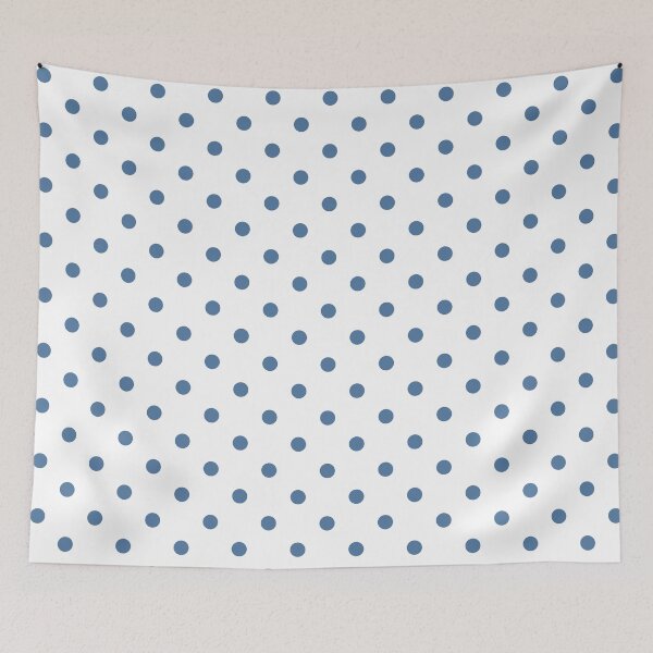 Item preview, Blue Polka Dot on White Background designed and sold by kindacute-shop.