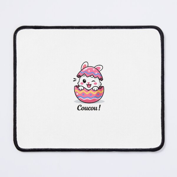 Item preview, Sticker Lapin de Pâques – Coucou dans l’Œuf (Fond Transparent) designed and sold by danti96.