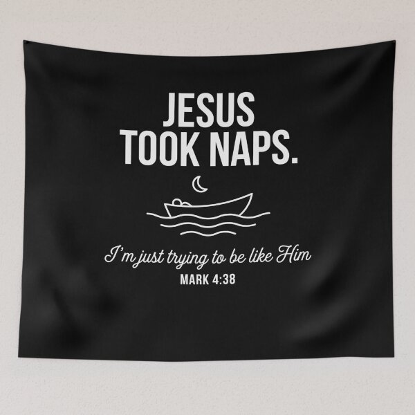 Item preview, Jesus Took Naps Mark 4:38 Christian Nap Lover designed and sold by Dressed For  Duty.