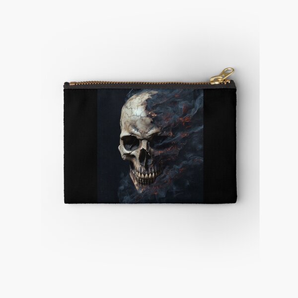 Item preview, Infernal Smoldering Skull - Dark Fantasy Ember and Smoke Art designed and sold by MakarenaCreate.