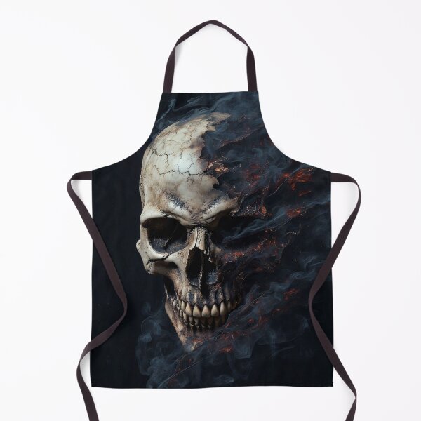 Item preview, Infernal Smoldering Skull - Dark Fantasy Ember and Smoke Art designed and sold by MakarenaCreate.