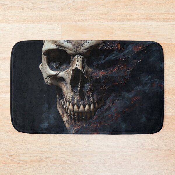 Item preview, Infernal Smoldering Skull - Dark Fantasy Ember and Smoke Art designed and sold by MakarenaCreate.