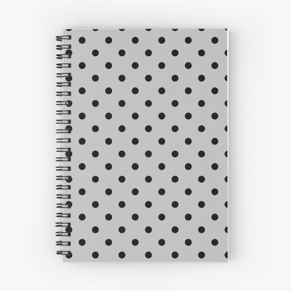 Item preview, Black Polka Dot on Grey Background designed and sold by kindacute-shop.