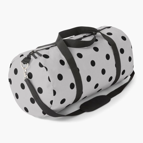 Item preview, Black Polka Dot on Grey Background designed and sold by kindacute-shop.