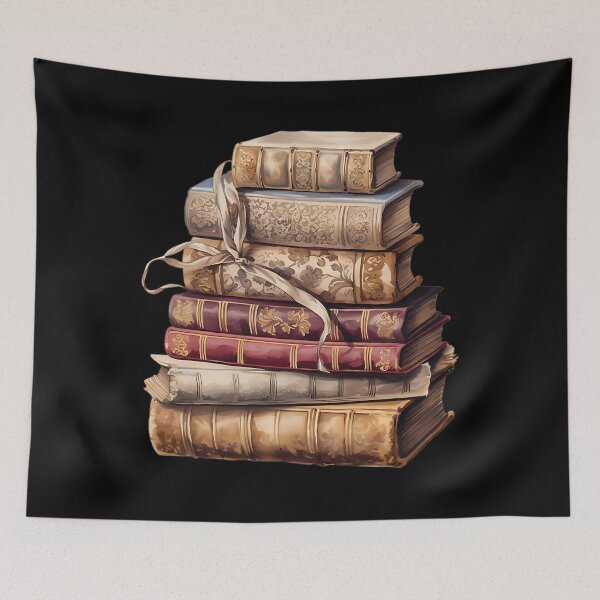 Item preview, Cozy Vintage Book Stack Dark Academia designed and sold by rxwnubpjarb76.