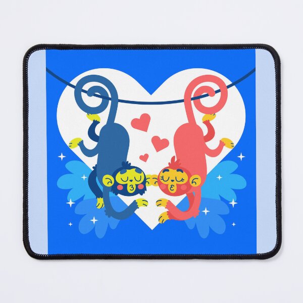Item preview, Punch Monkey Tender Hug - Cute Monkey Couple Love & Cozy Bonding Illustration designed and sold by Yasmine Mohammed.