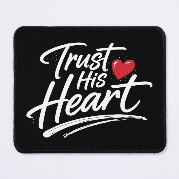 Item preview, Trust His Heart – Christian Faith Encouragement designed and sold by Verse & Vibes.