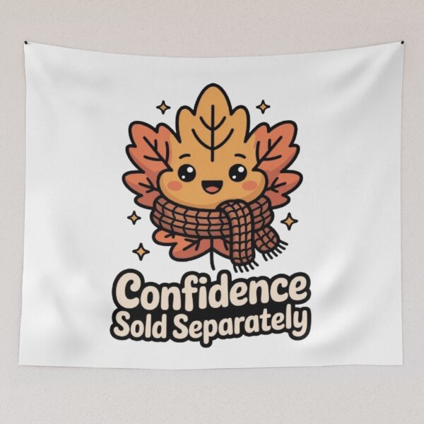 Item preview, Confidence Sold Separately – Cute Autumn Leaf Graphic Tee designed and sold by NewUSShop.