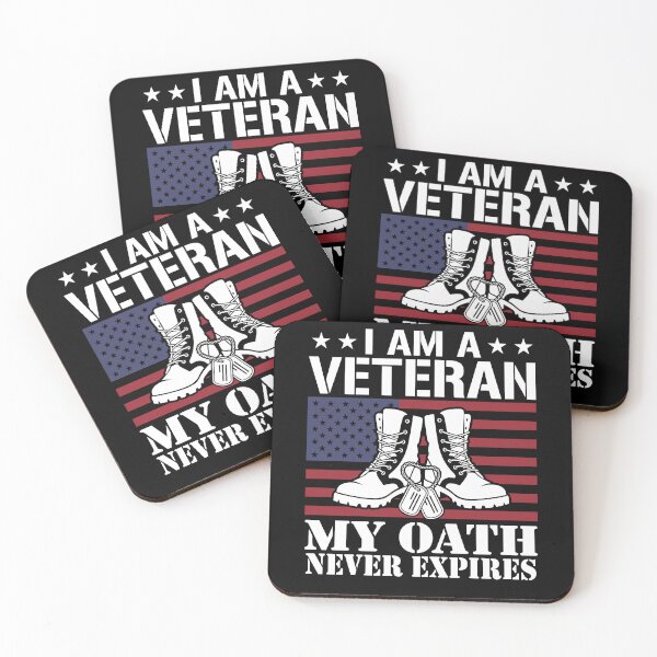 Item preview, Proud Veteran My Oath Never Expires Military Boots designed and sold by Dressed For  Duty.