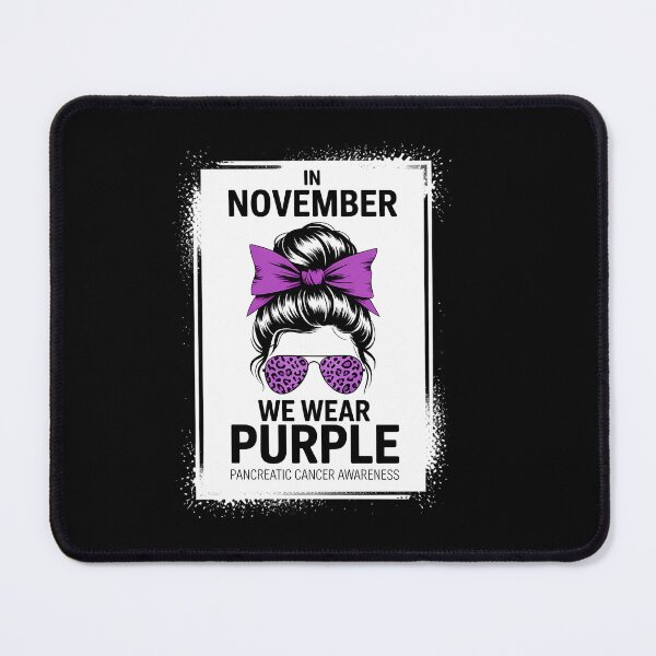 Item preview, In November We Wear Purple Pancreatic Cancer Awareness designed and sold by HellD3vil-Art.