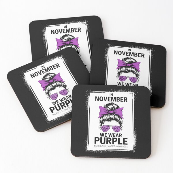 Item preview, In November We Wear Purple Pancreatic Cancer Awareness  designed and sold by HellD3vil-Art.