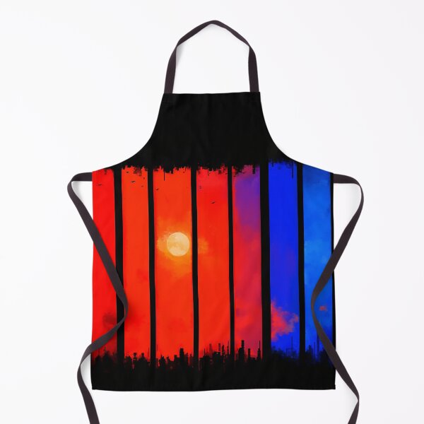 Item preview, Dystopian Sunset Skyline Through Bars designed and sold by bubblegoth.