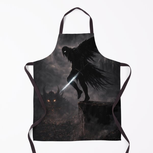 Item preview, Dark Angel vs Demon – Epic Fantasy Battle Art designed and sold by KnitOfShadoF.