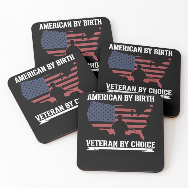 Item preview, American By Birth Veteran By Choice Soldier Map designed and sold by Dressed For  Duty.