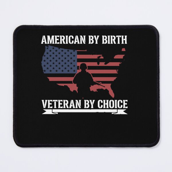Item preview, American By Birth Veteran By Choice Soldier Map designed and sold by Dressed For Duty.