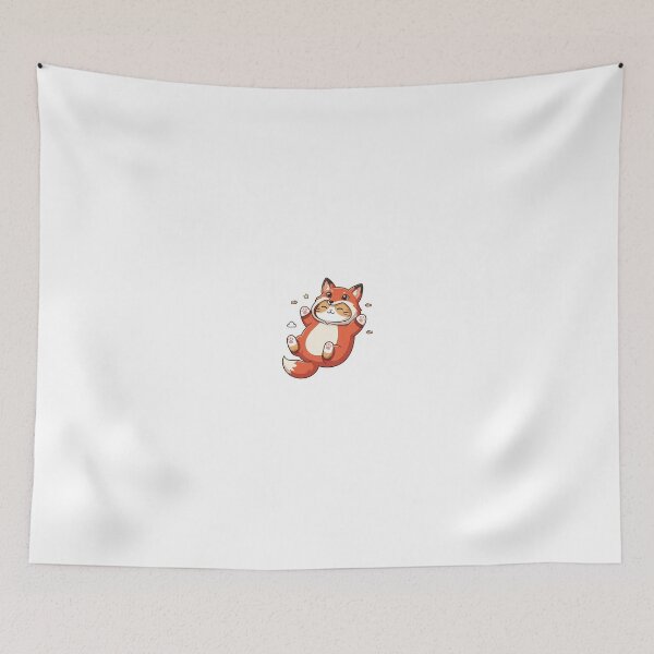Item preview, Happy Ginger Cat in Cozy Fox Pajamas Kawaii Art designed and sold by NoopnyangStudio.