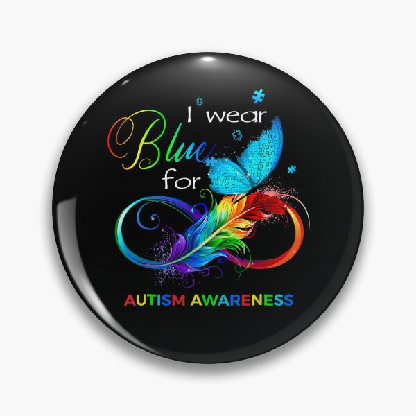 Item preview, Butterfly Women Kids Theme In April We Wear Blue Autism Awareness designed and sold by ChrisyBonanno.
