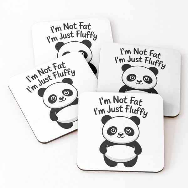 Item preview, Im not fat im just Fluffy Panda designed and sold by HellD3vil-Art.
