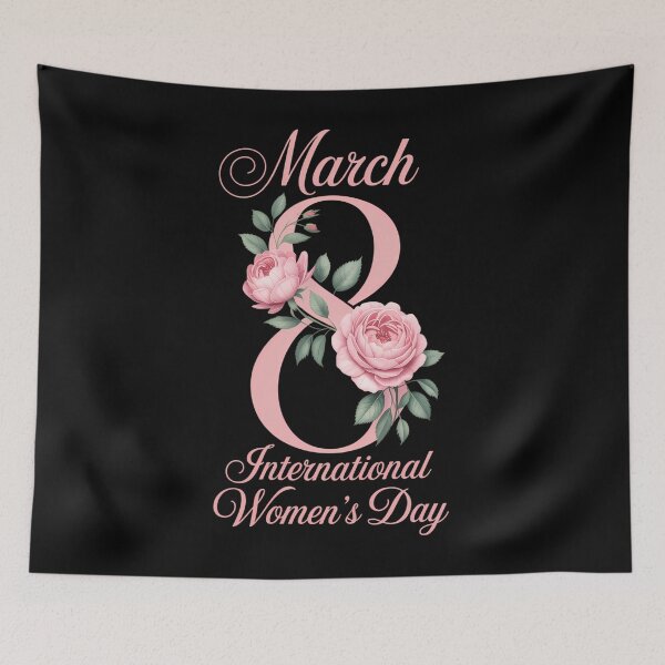 Item preview, International Women's Day - Cute Floral March 8th 2026 designed and sold by HellD3vil-Art.