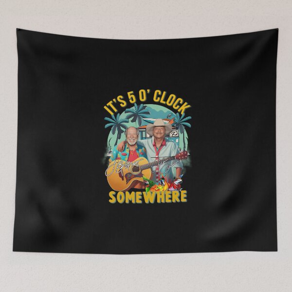 Item preview, Jimmy Buffett And Alan Jackson Its 5 O Clock Somewhere  designed and sold by ElizabethJNieva.