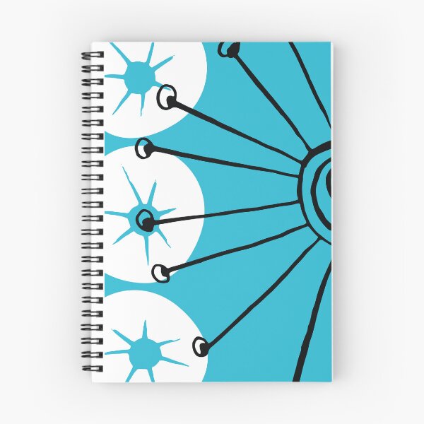 Item preview, Mid-Century Modern Cool, Calming Blue Sunburst Sleek Design designed and sold by DEC02.