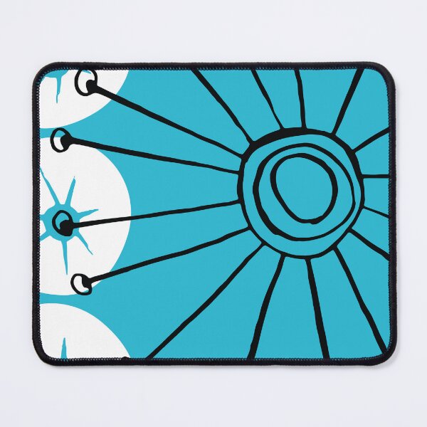 Item preview, Mid-Century Modern Cool, Calming Blue Sunburst Sleek Design designed and sold by DEC02.