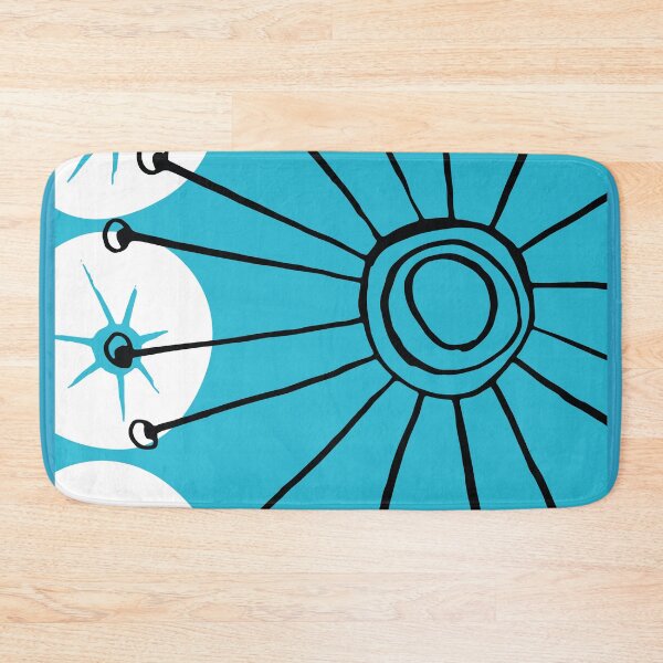 Item preview, Mid-Century Modern Cool, Calming Blue Sunburst Sleek Design designed and sold by DEC02.