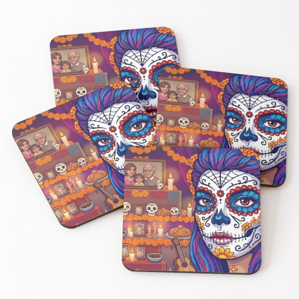 Item preview, Día de los Muertos Ofrenda Pixel Art designed and sold by KabronX.
