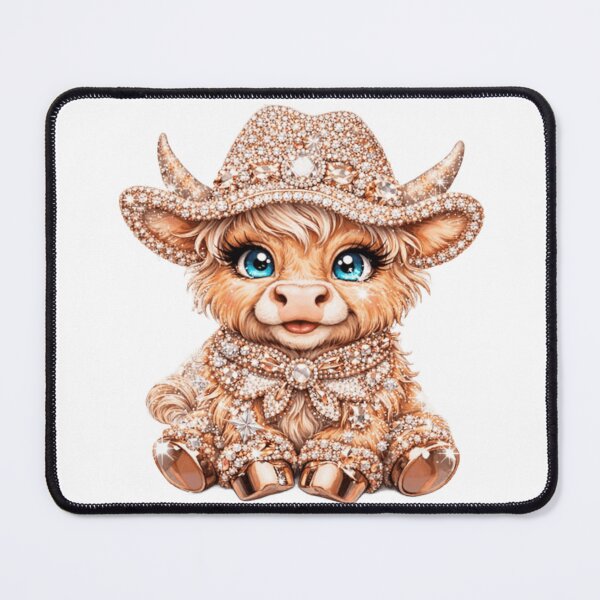 Item preview, Bling Highland Cow Western Glam Sparkle designed and sold by Lainey Opal Creations.