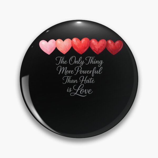 Item preview, Love Over Hate Message with Hearts designed and sold by HUTEND.