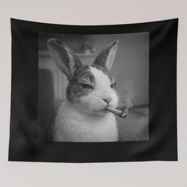 Item preview, Funny Easter Bunny Smoking Graphic, Cool Easter Day Vintage Street Style designed and sold by will freed18.
