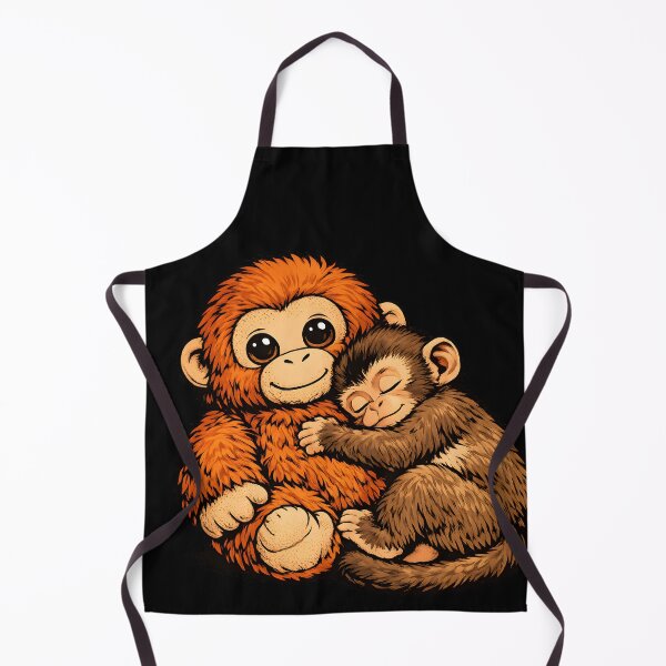 Item preview, Adorable Monkey and Plush Hug Design designed and sold by HUTEND.
