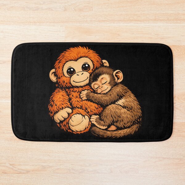 Item preview, Adorable Monkey and Plush Hug Design designed and sold by HUTEND.