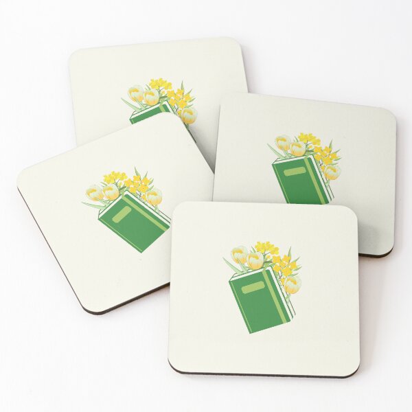 Item preview, Dark Academia Green Book with Spring Flowers designed and sold by Akira Design Store.