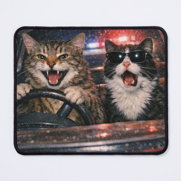 Item preview, Cat Meme Driving Funny Parody Potrait Graphic Police Chase Vibes Humor designed and sold by will freed18.
