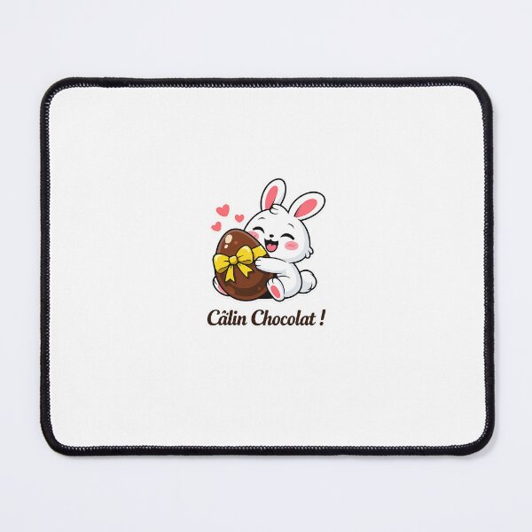 Item preview, Sticker Lapin – Câlin Chocolat (Fond Transparent) designed and sold by danti96.