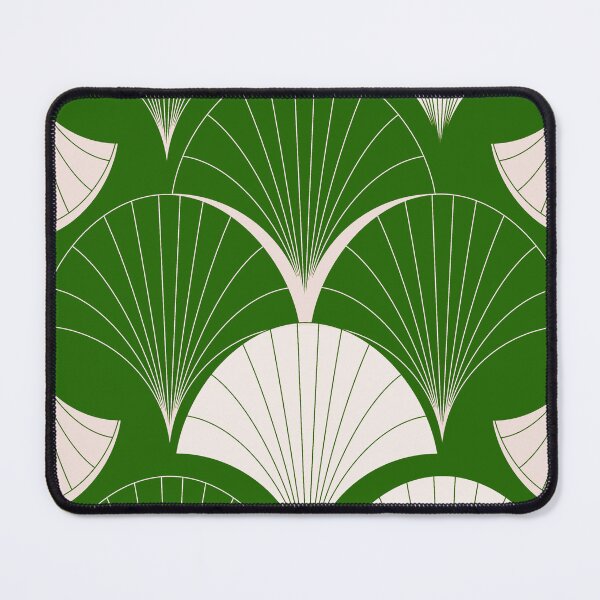 Item preview, Asian Art Deco Jade-Green Colors Fan Pattern  designed and sold by DEC02.