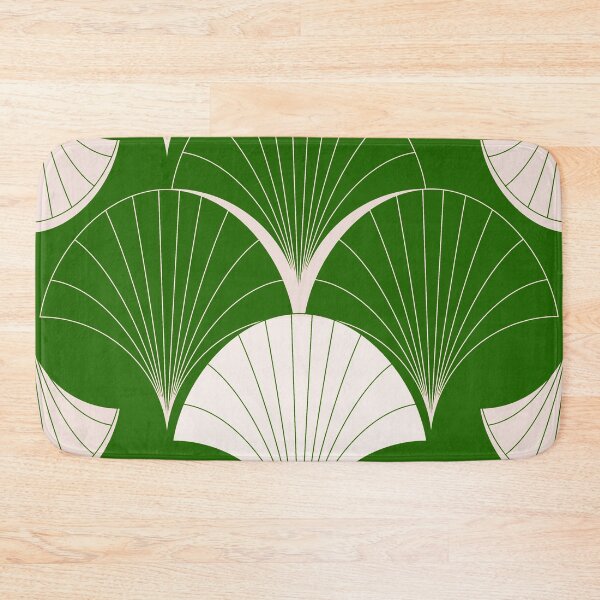Item preview, Asian Art Deco Jade-Green Colors Fan Pattern  designed and sold by DEC02.