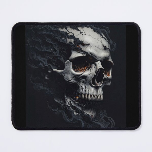 Item preview, Smoldering Infernal Skull - Dark Fantasy Ember and Smoke Art designed and sold by MakarenaCreate.