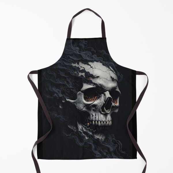 Item preview, Smoldering Infernal Skull - Dark Fantasy Ember and Smoke Art designed and sold by MakarenaCreate.