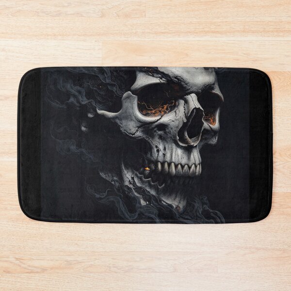 Item preview, Smoldering Infernal Skull - Dark Fantasy Ember and Smoke Art designed and sold by MakarenaCreate.