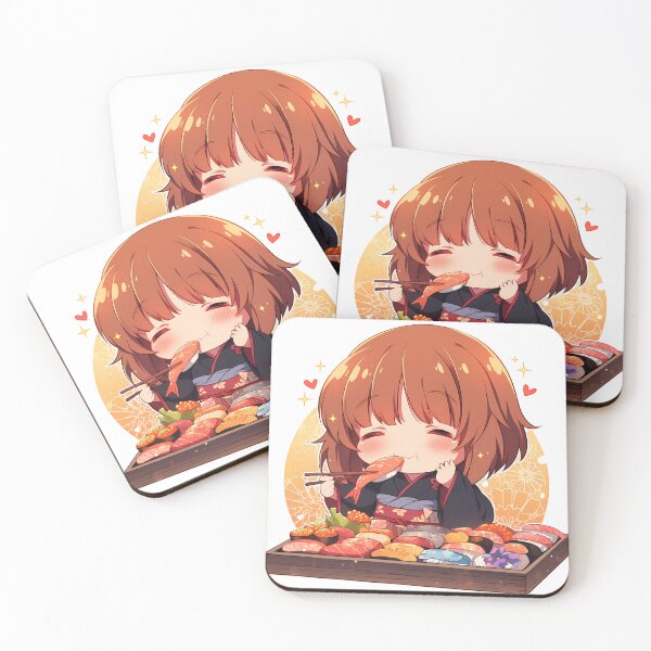 Item preview, Nishizumi Miho Girls Und Panzer Kawaii Chibi Sushi Moment designed and sold by Spraykart.
