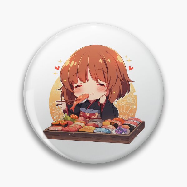 Item preview, Nishizumi Miho Girls Und Panzer Kawaii Chibi Sushi Moment designed and sold by Spraykart.
