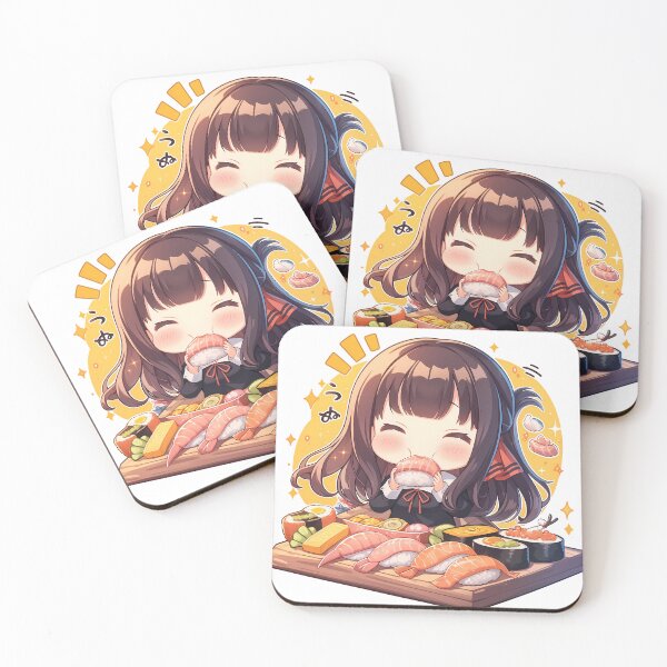 Item preview, Miko Iino Kaguya Sama Love Is War Chibi Sushi Bite designed and sold by Spraykart.