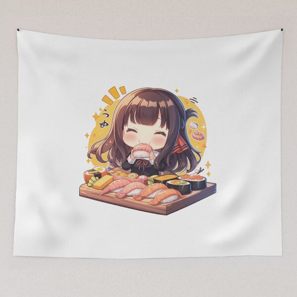 Item preview, Miko Iino Kaguya Sama Love Is War Chibi Sushi Bite designed and sold by Spraykart.
