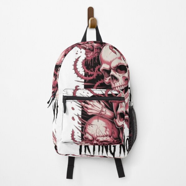 Item preview, Trying Not to Scream – Dark Skull Horror Graphic Tee designed and sold by NewUSShop.