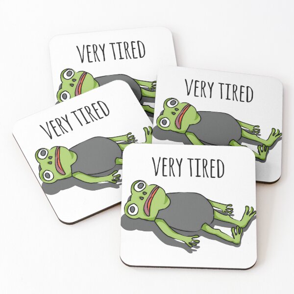 Item preview, Funny frog character Very tired designed and sold by Marantha80s.